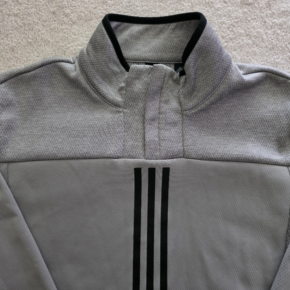 adidas Response Performance 1/4 Zip Pullover, Men's Medium, EUC - Light Gray - Picture 12 of 13